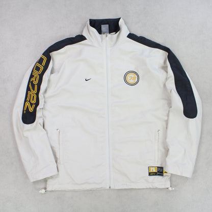 RARE 2000s Nike Cortez Track Jacket Cream - (L)
