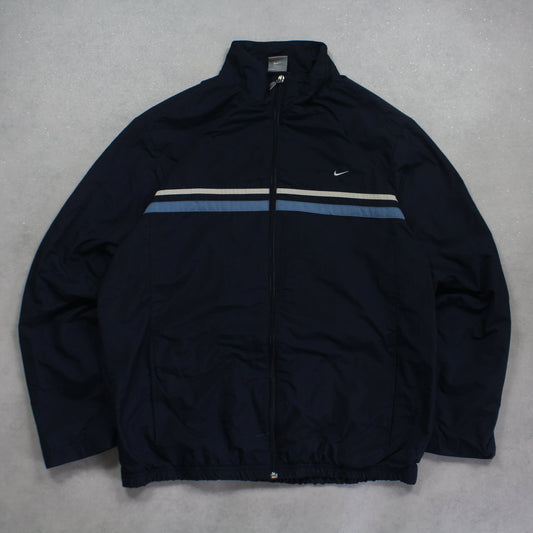 RARE 2000s Nike Track Jacket Navy - (L)