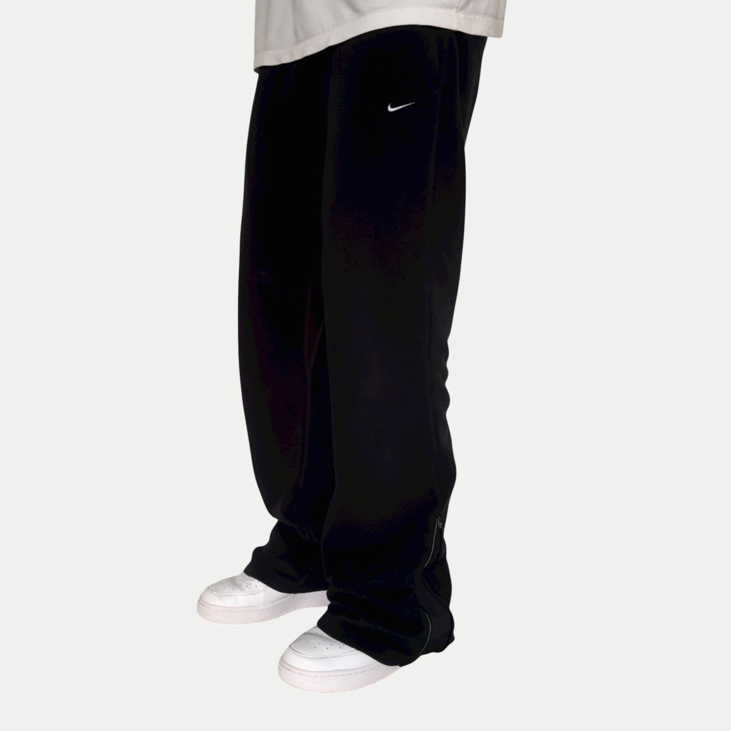 RARE 2000s Nike Fleece Joggers Black - (L)