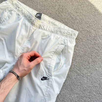 SUPER RARE 2000s Nike Trackpants White - (S)