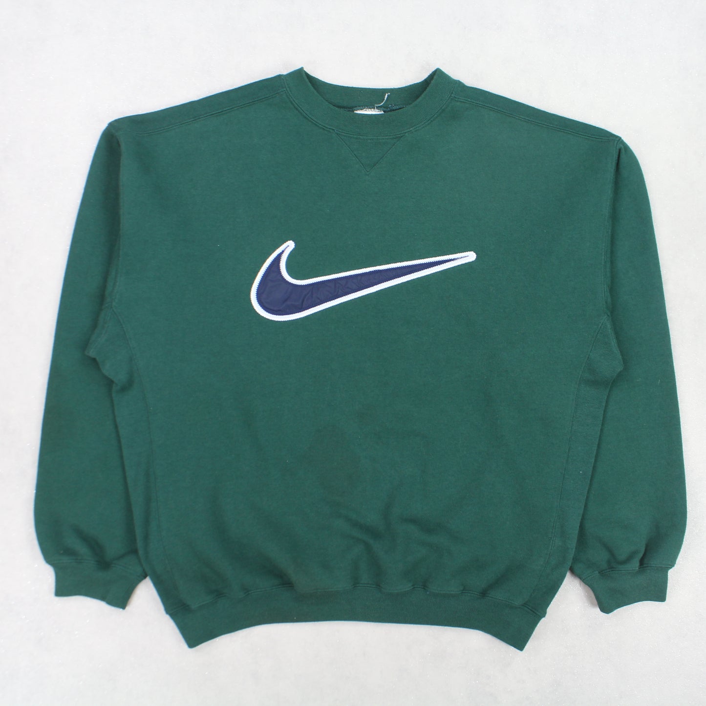 VERY RARE Vintage 1990s Nike Spell Out Sweatshirt Green - (L)