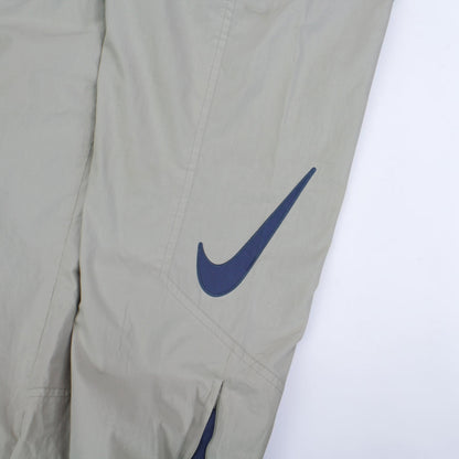 RARE 90s Nike Trackpants Cream - (XL)