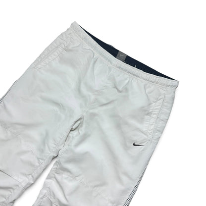 SUPER RARE 2000s Nike Trackpants White - (M)