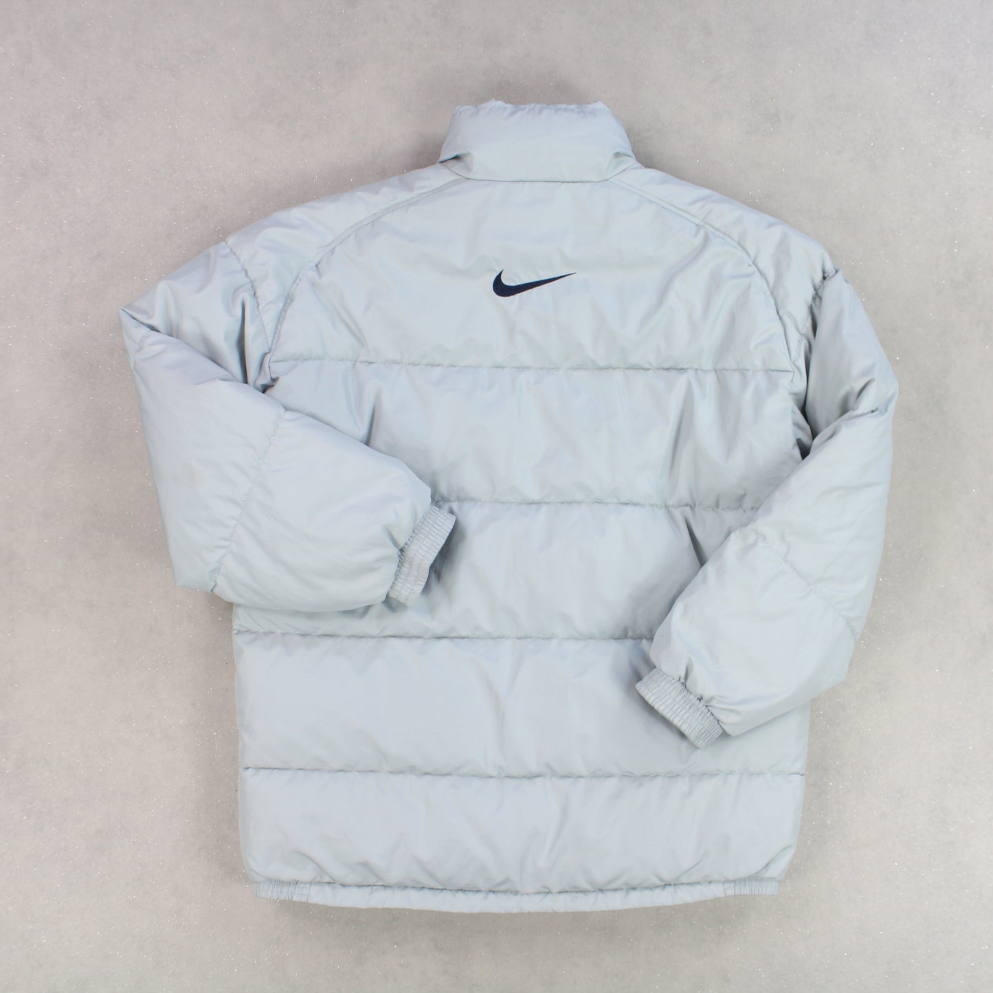 SUPER RARE 90s Nike Puffer Jacket Grey - (M)