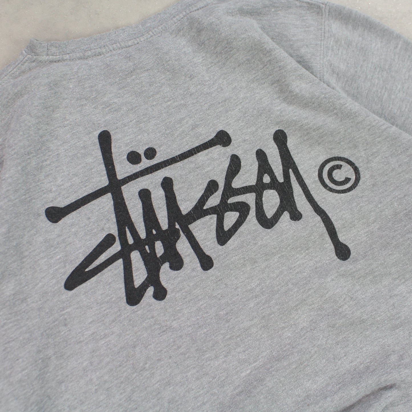 RARE Stüssy 00s Sweatshirt Grey - (L)