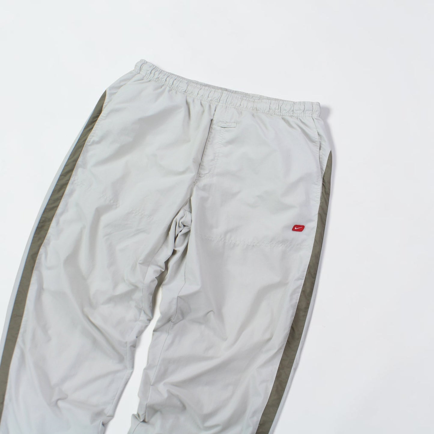 RARE 2000s Nike Trackpants Cream - (L)