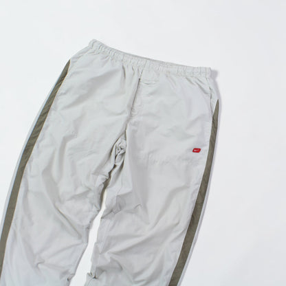 RARE 2000s Nike Trackpants Cream - (L)