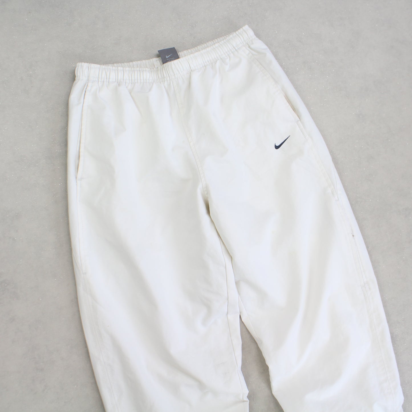 RARE 2000s Nike Trackpants White - (S)