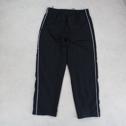 RARE Vintage 00s Baggy Nike Track Pants Black - (L)