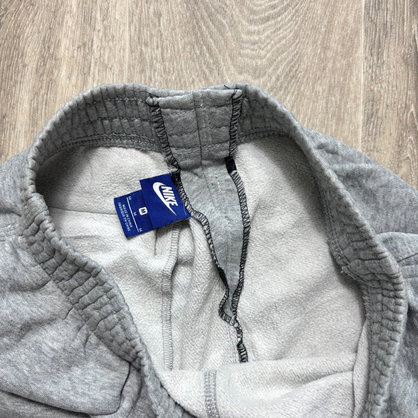 RARE 2000s Wide Leg Nike Joggers Grey - (S)