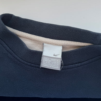 SELTENES Vintage 00er Nike Swoosh Sweatshirt Marineblau - (XL)