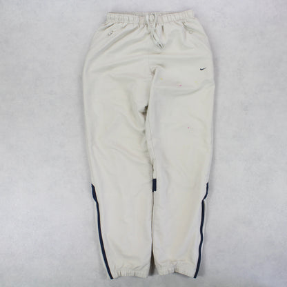 RARE Vintage 00s Nike Trackpants Cream - (S)