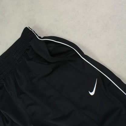 RARE Baggy Nike Trackpants Black - (L)