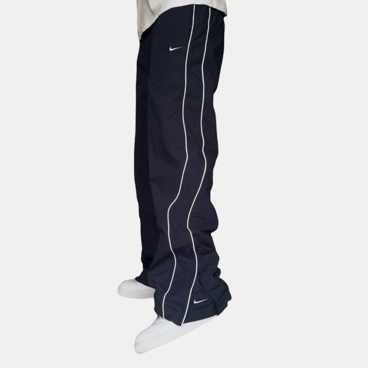 SUPER RARE 2000s Nike Trackpants Navy *PREMIUM* - (L)