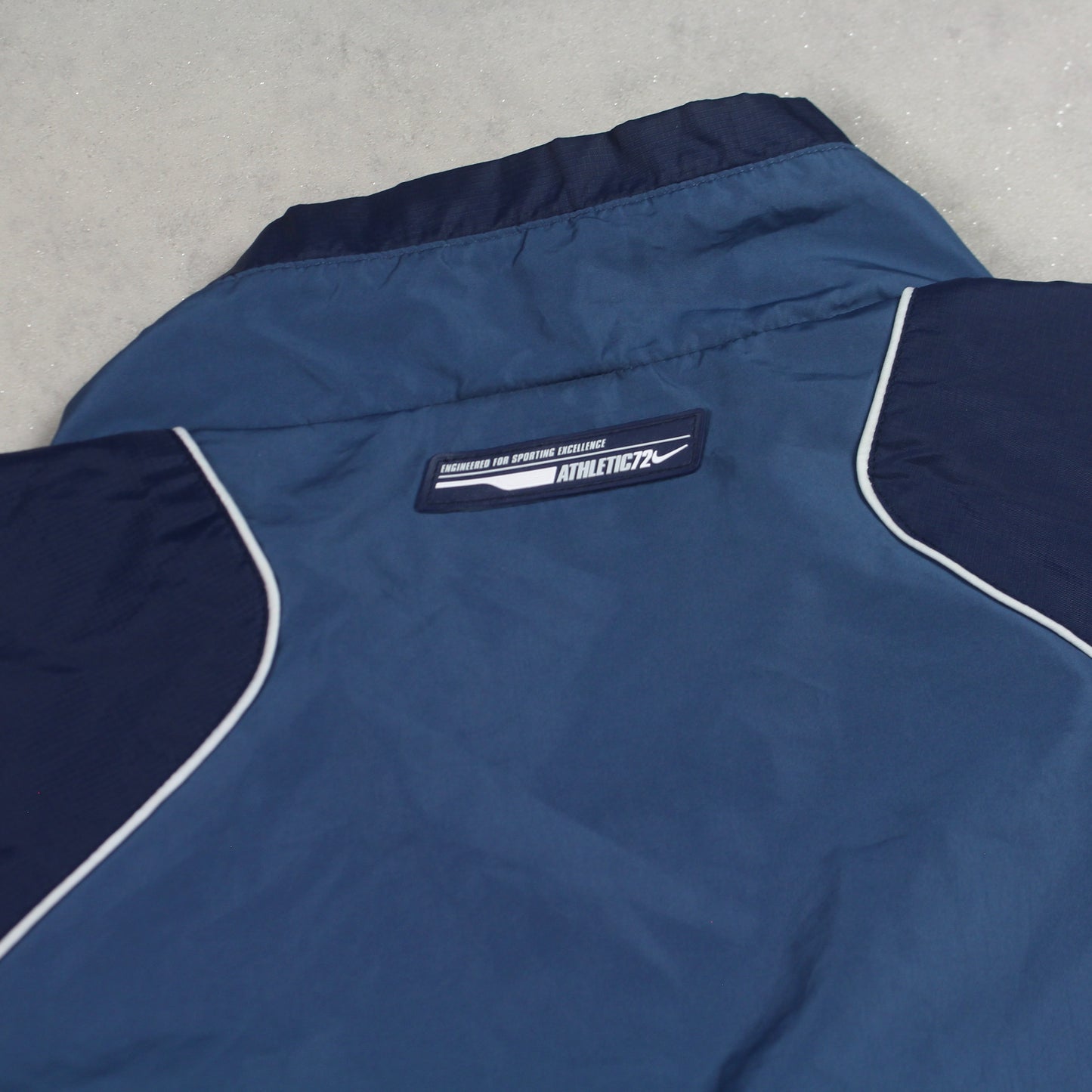 RARE 2000s Nike Track Jacket Blue - (L)