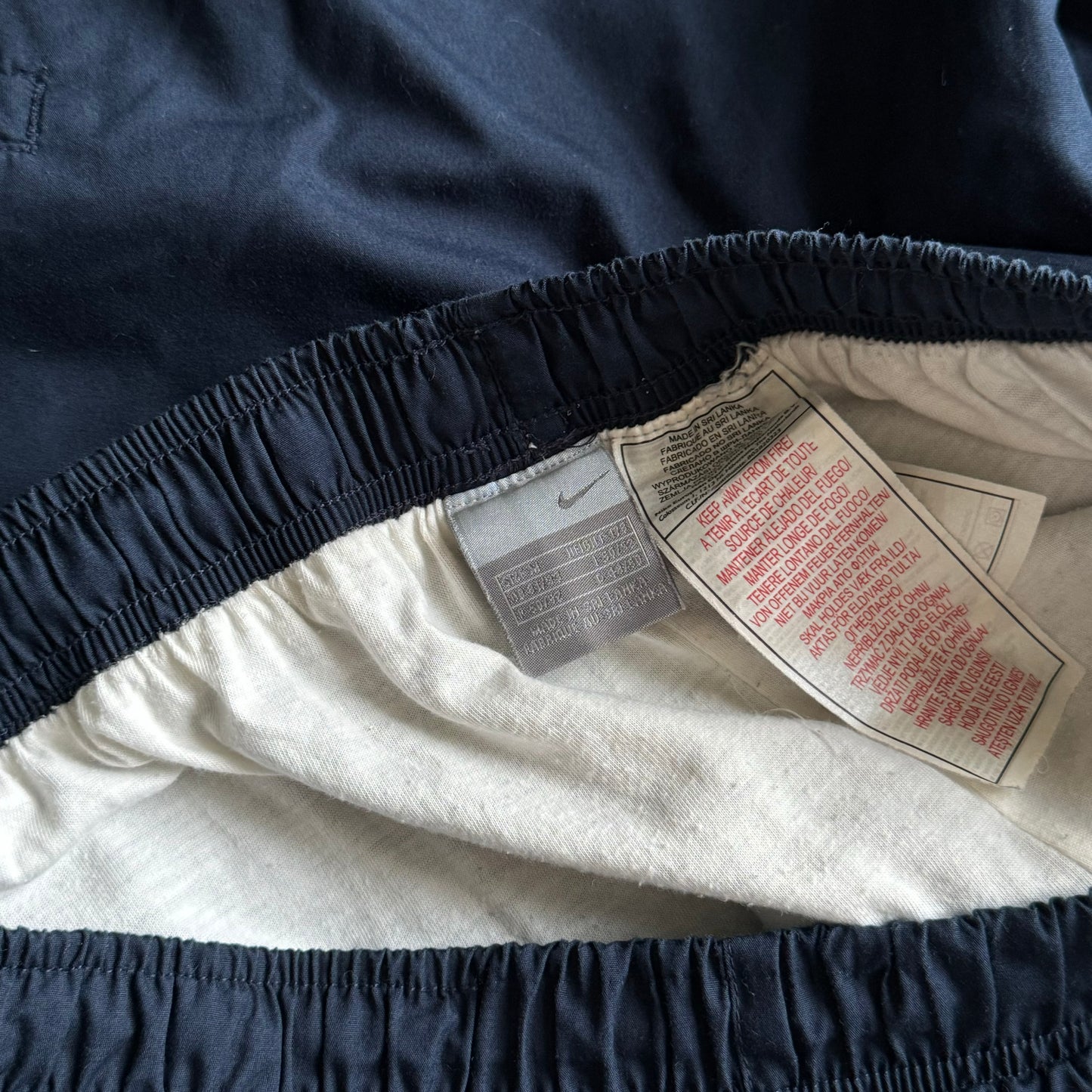 RARE 2000s Baggy Nike Trackpants Navy - (M)