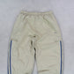 SUPER RARE 00s Baggy Nike Trackpants Cream - (M)