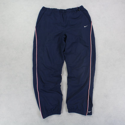 RARE 00s Nike Trackpants Navy - (L)