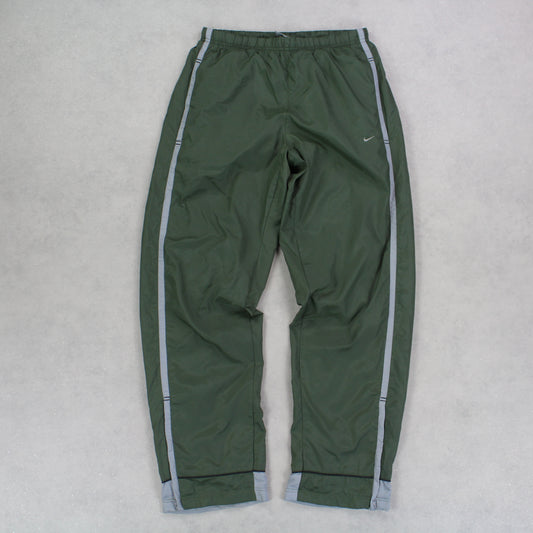 RARE 00s Nike Trackpants Green - (S)