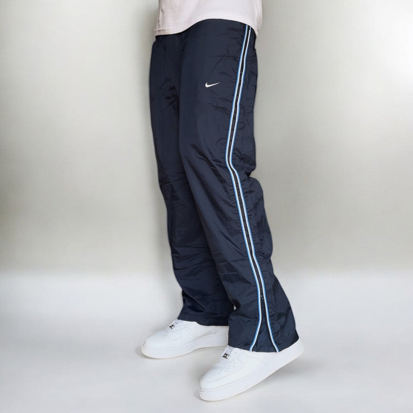 SUPER RARE 2000s Nike Trackpants Navy - (S)