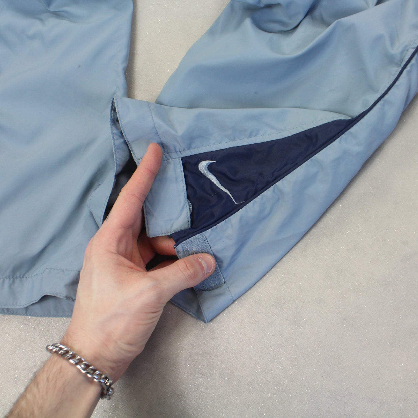 SUPER RARE 2000s Nike Trackpants Blue - (S)