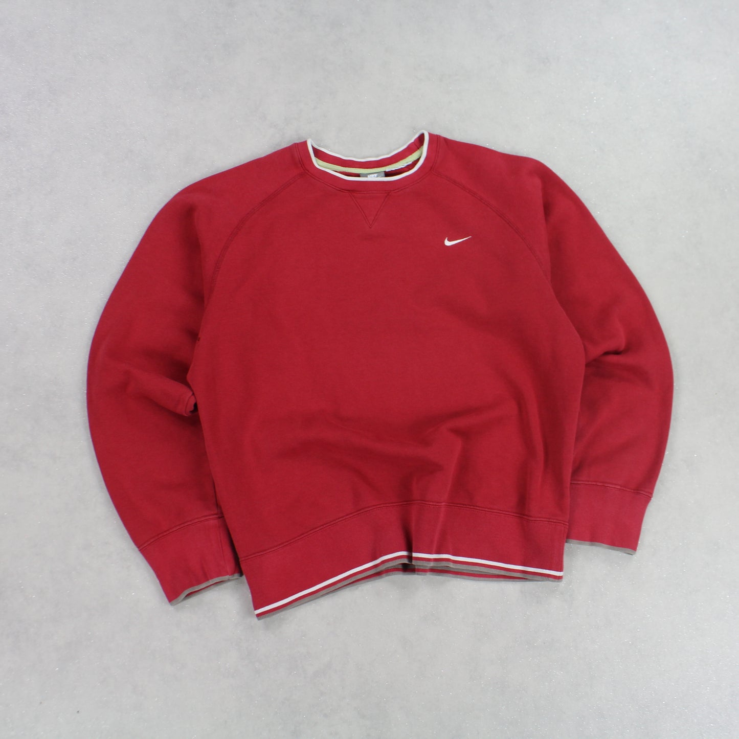 RARE 00s Nike Sweatshirt Red - (S)