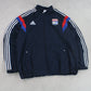 RARE 00s Adidas Lyon Track Jacket Navy - (XL)