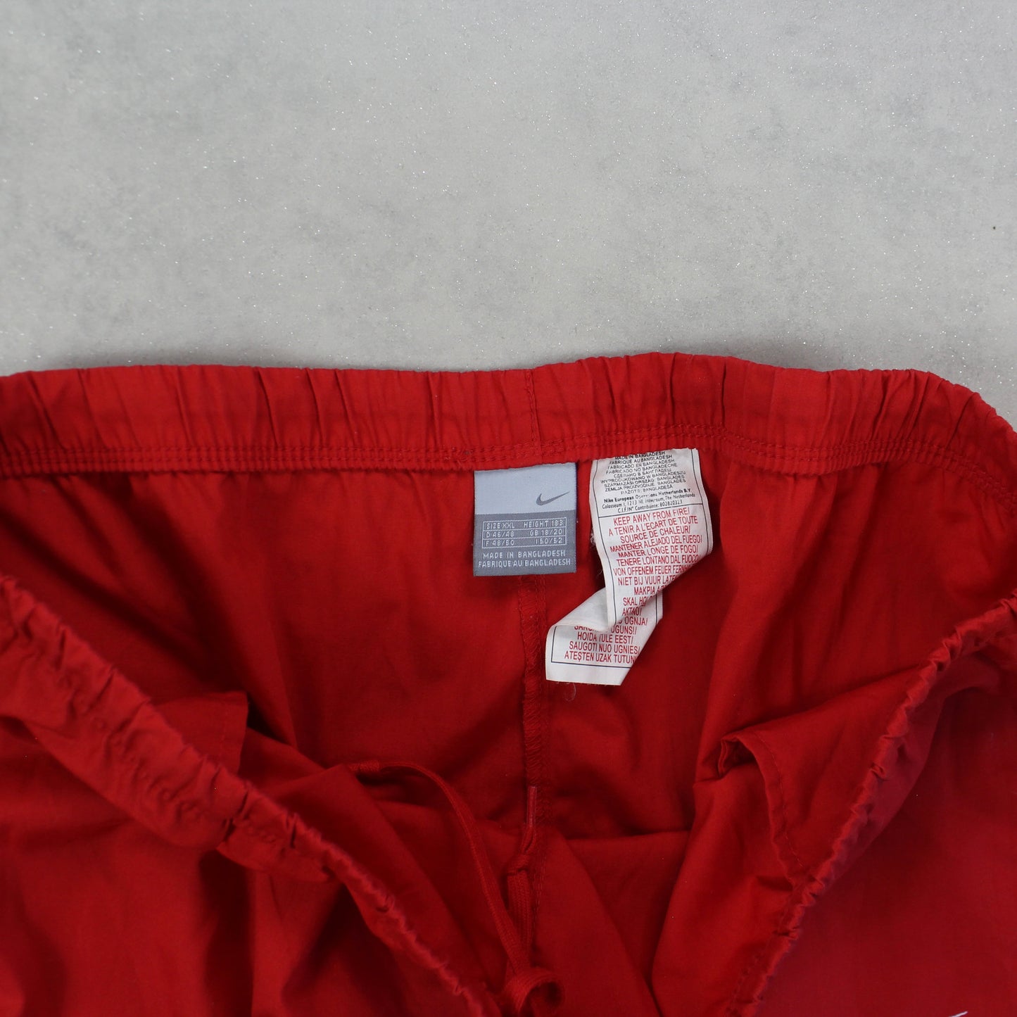 RARE 00s Nike Baggy Trackpants Red - (XL)