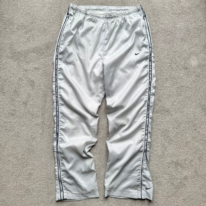 SUPER RARE 2000s Nike Trackpants Grey - (L)