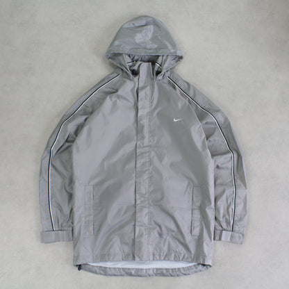 RARE 00s Nike Track Jacket Grey - (M)