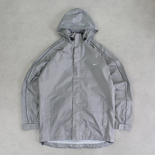 RARE 00s Nike Track Jacket Grey - (M)