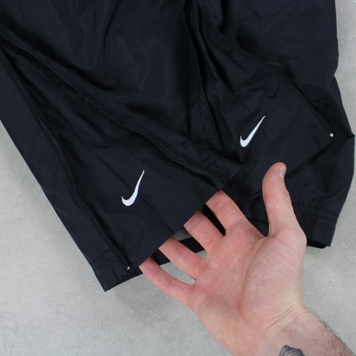 SUPER RARE 00s Nike Trackpants Black - (S)