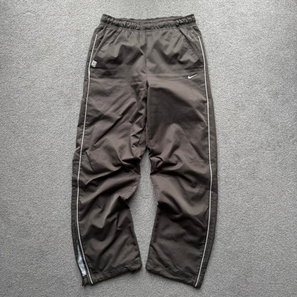 RARE 2000s Baggy Nike Trackpants Light Brown - (M)