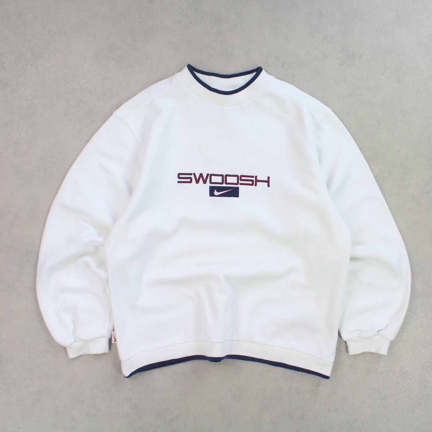 SUPER RARE Vintage 1990s Nike Sweatshirt White - (S)