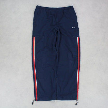 RARE Vintage 00s Nike Trackpants Navy - (XL)