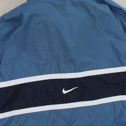 RARE 90s Nike Track Jacket Blue - (XL)