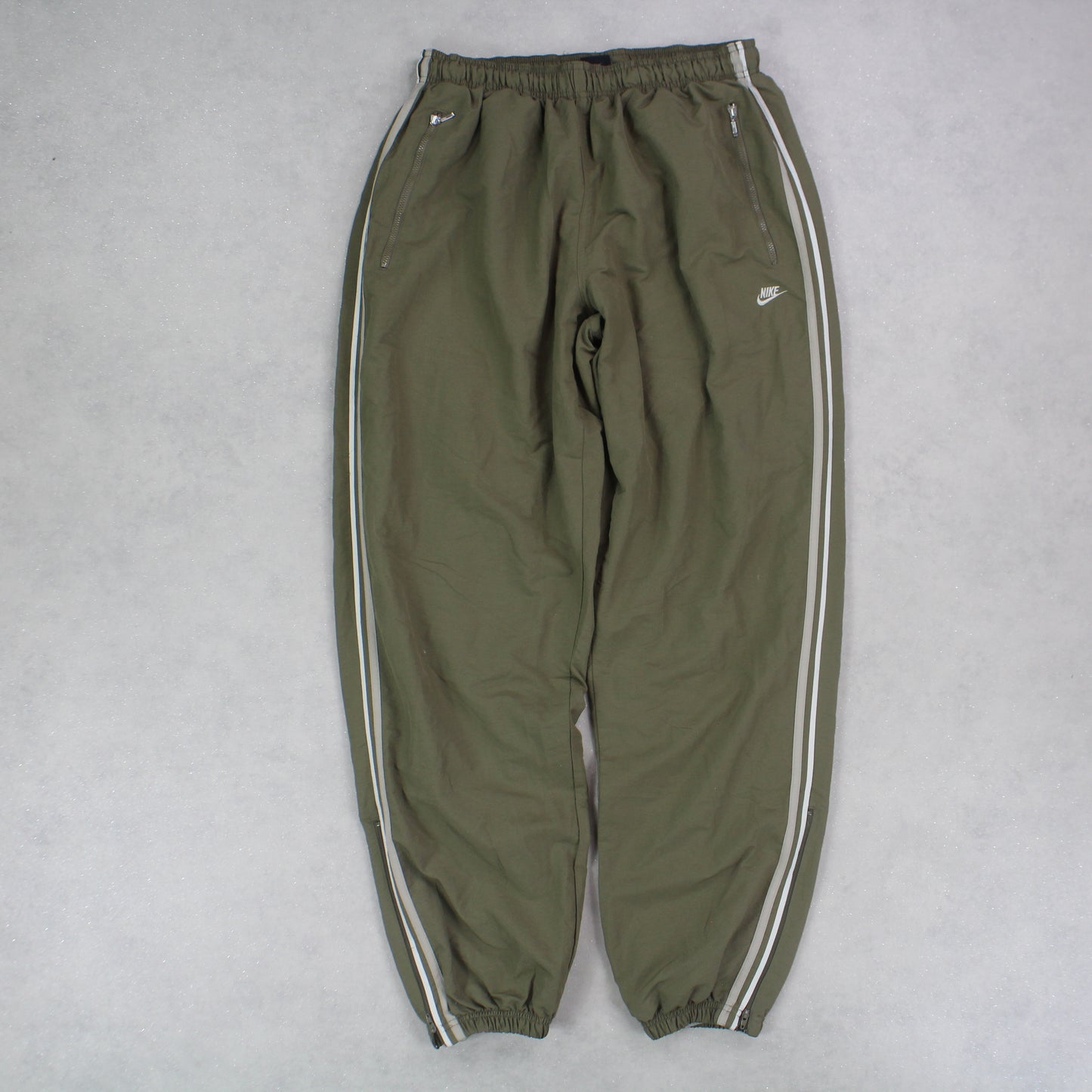 RARE 00s Nike Trackpants Green - (L)