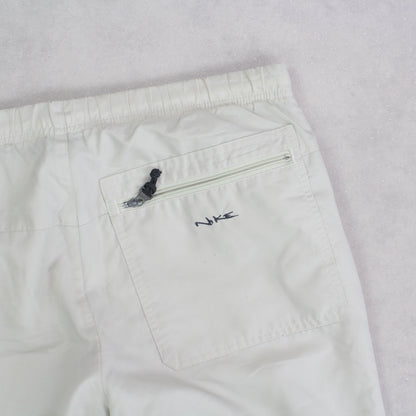 RARE Vintage 00s Nike Trackpants Cream - (M)