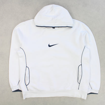 SUPER RARE Vintage 00s Nike Hoodie White - (L)