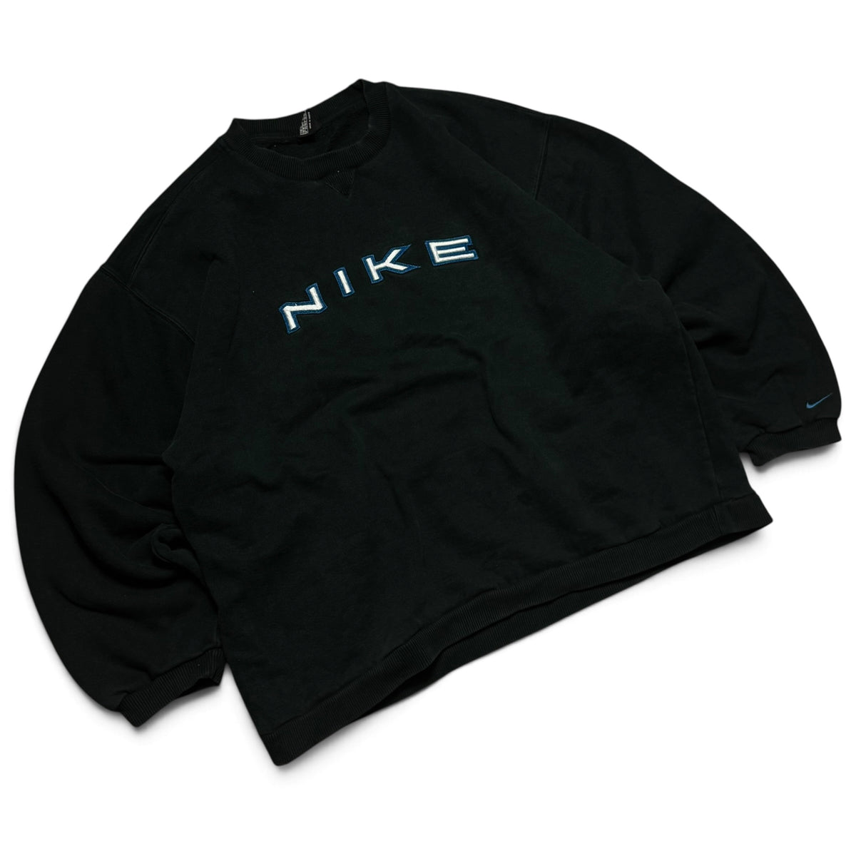 SUPER RARE 1990s Nike Sweatshirt Black - (XL)