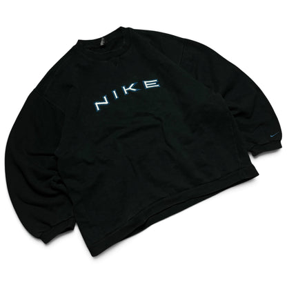 SUPER RARE 1990s Nike Sweatshirt Black - (XL)