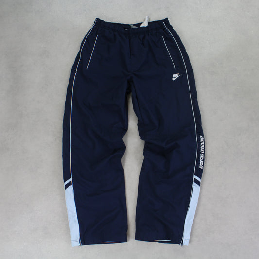 RARE 2000s Nike Trackpants Navy - (S)