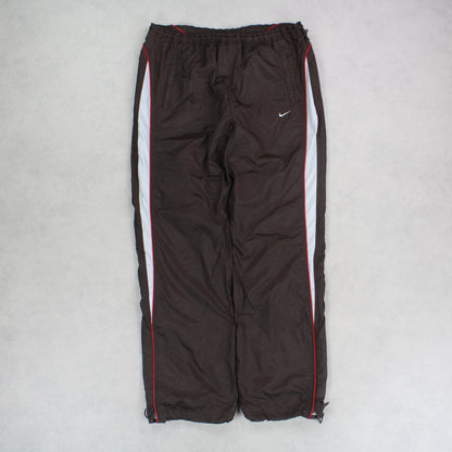 SUPER RARE 00s Nike Trackpants Brown - (M)