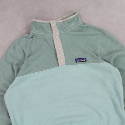 RARE 90s Patagonia 1/4 Fleece Green - (M)