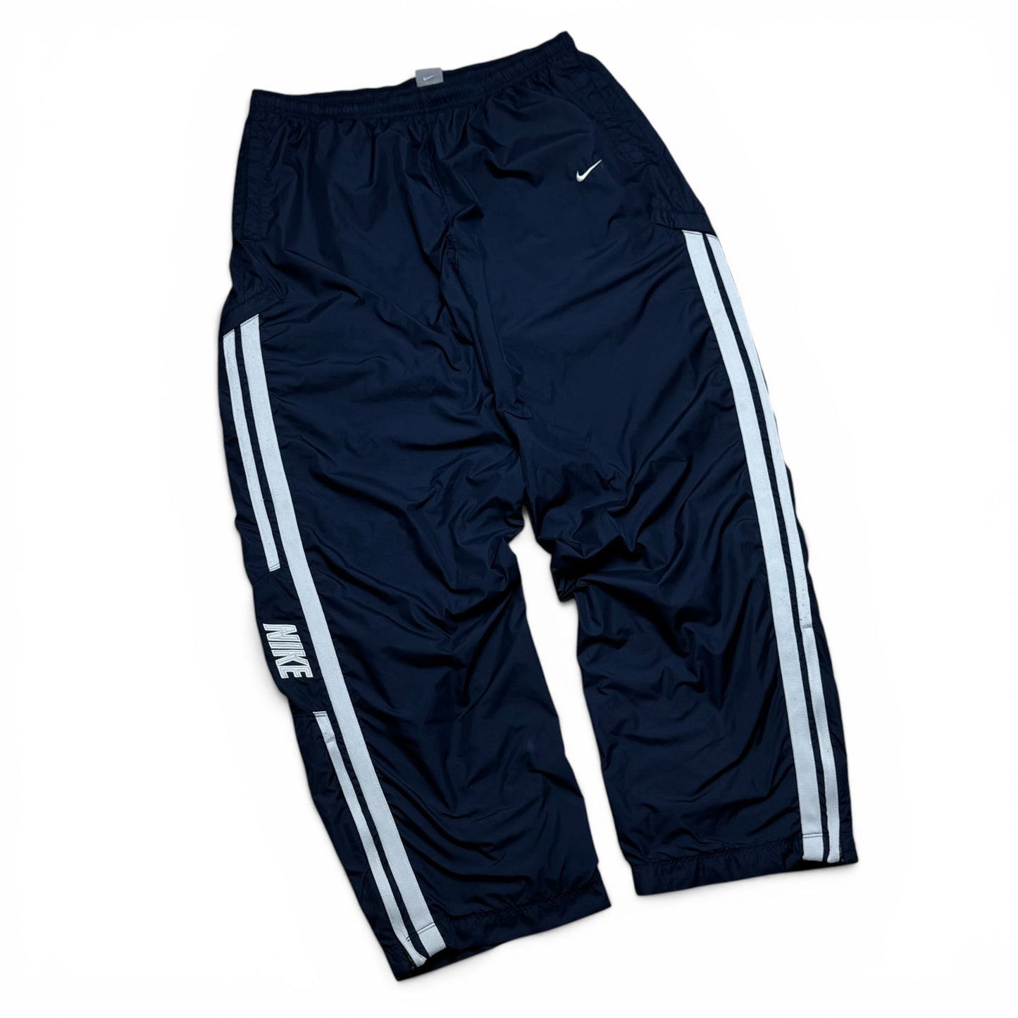 RARE 2000s Baggy Nike Trackpants Navy - (L)