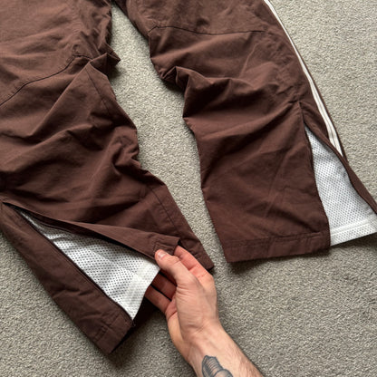SUPER RARE 2000s Nike Cortez Trackpants Brown - (M)