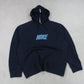 RARE 00s Nike Spell Out Hoodie Navy - (L)