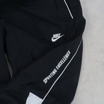 RARE 00s Nike Track 3/4 Shorts Black - (M)