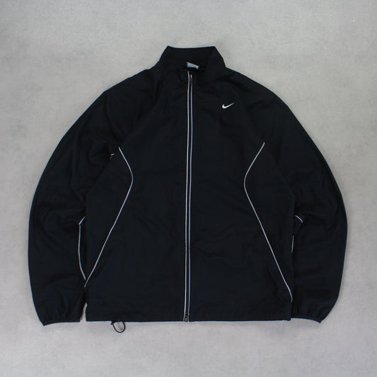 RARE 2000s Nike Track Jacket Black - (M)