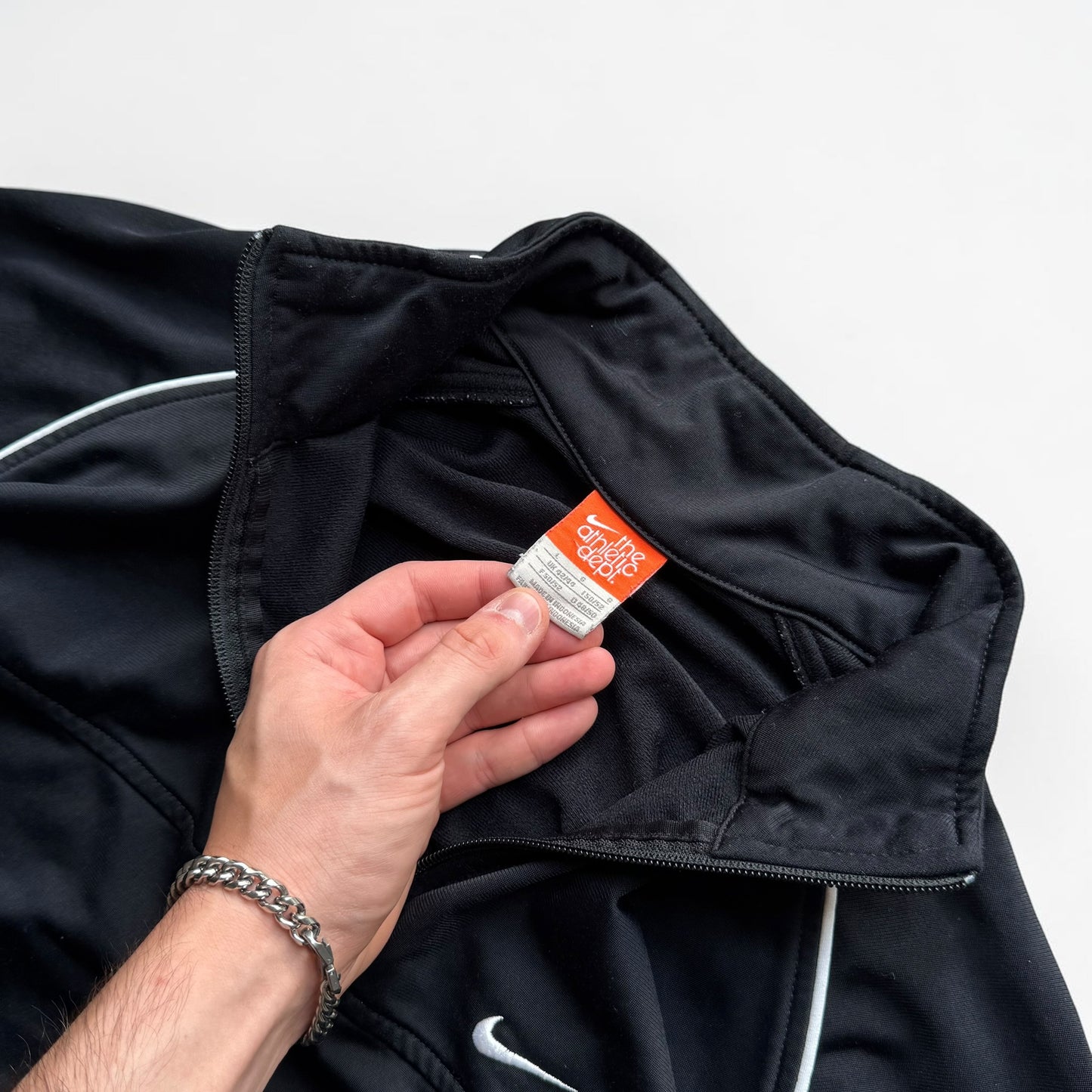 RARE 2000s Nike Track Jacket Black - (L)